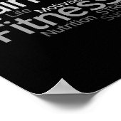Personal Trainer oder Fitness Center Poster (Ecke)