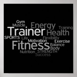 Personal Trainer oder Fitness Center Poster