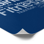 Personal Trainer oder Fitness Center Poster (Ecke)