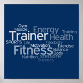 Personal Trainer oder Fitness Center Poster (Vorne)