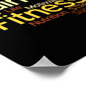 Personal Trainer oder Fitness Center Poster (Ecke)