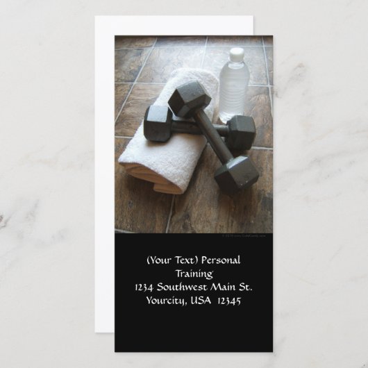 Personal Trainer oder Fitness Dumbells Handtuch & (Vorne/Hinten)