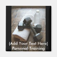 Personal Trainer oder Fitness Dumbells Handtuch & 