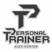 Personal Trainer Personalisiert Aufkleber (Vorderseite)