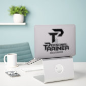Personal Trainer Personalisiert Aufkleber (Laptop auf Schreibtisch)