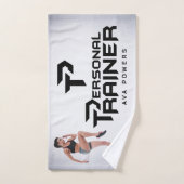 Personal Trainer Personalisiert Badhandtuch Set (Handtuch)