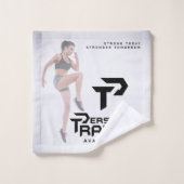 Personal Trainer Personalisiert Badhandtuch Set (Waschlappen)