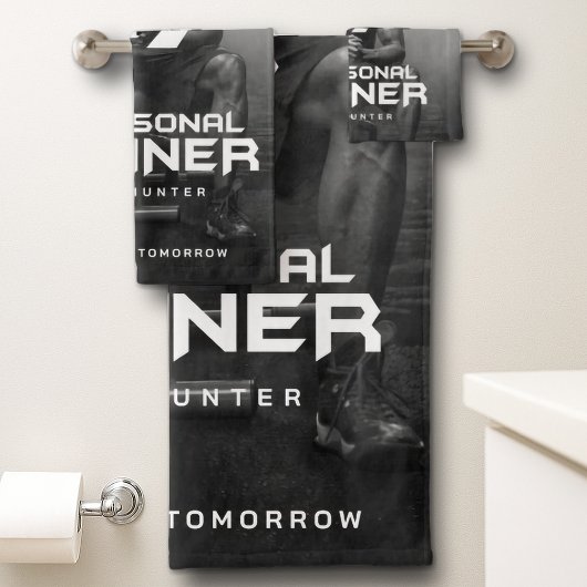Personal Trainer Personalisiert Badhandtuch Set