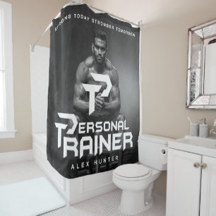 Personal Trainer Personalisiert Duschvorhang