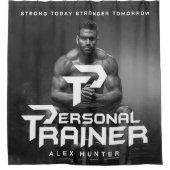 Personal Trainer Personalisiert Duschvorhang (Vorderseite)