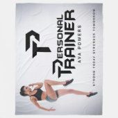 Personal Trainer Personalisiert Fleecedecke (Vorderseite)