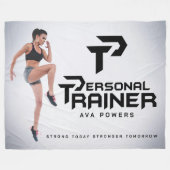 Personal Trainer Personalisiert Fleecedecke (Vorderseite (Horizontal))