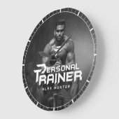Personal Trainer Personalisiert Große Wanduhr (Winkel)