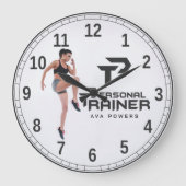 Personal Trainer Personalisiert Große Wanduhr (Vorderseite)