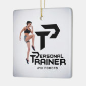 Personal Trainer Personalisiert Keramikornament (Links)