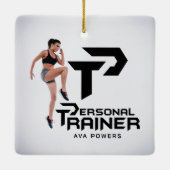 Personal Trainer Personalisiert Keramikornament (Rückseite)