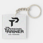 Personal Trainer Personalisiert Schlüsselanhänger (Rückseite)