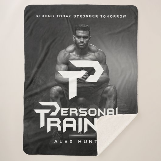 Personal Trainer Personalisiert Sherpadecke (Vorderseite)