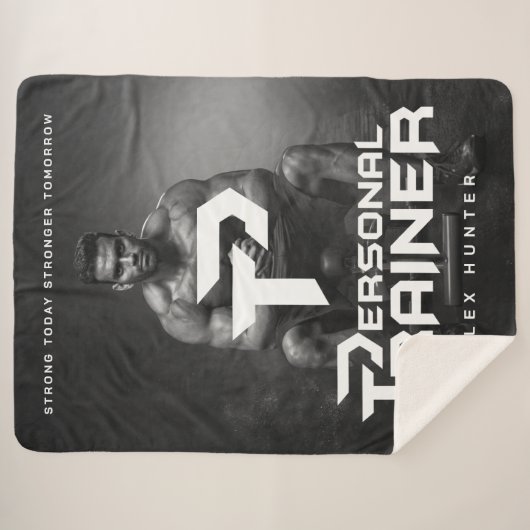 Personal Trainer Personalisiert Sherpadecke (Vorderseite (Horizontal))