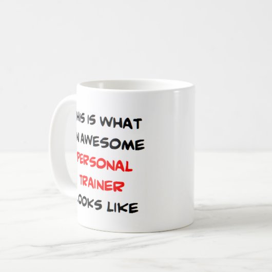 Personal Trainer, phantastisch Kaffeetasse (Vorderseite Links)