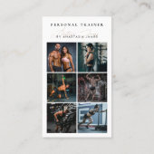 Personal Trainer Photo Feed Social Media QR Code Visitenkarte (Rückseite)