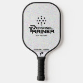 Personal Trainer Pickleball Personalisiert Schläger (Rückseite)