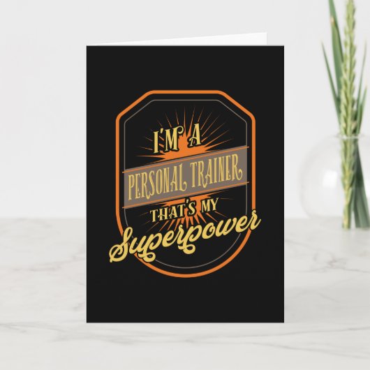 Personal Trainer Profession Karte (Vorderseite)