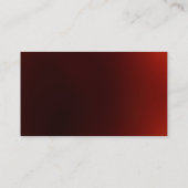 Personal Trainer Red White Business Card Visitenkarte (Rückseite)