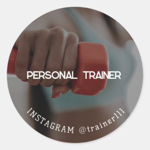 Personal Trainer Runder Aufkleber