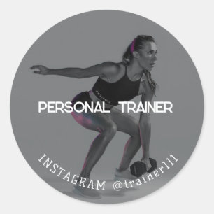 Personal Trainer Runder Aufkleber