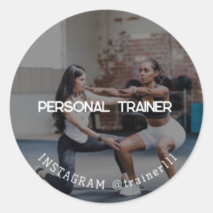 Personal Trainer Runder Aufkleber