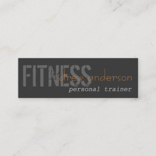 Personal Trainer Skinny Elegante Business Card Mini Visitenkarte