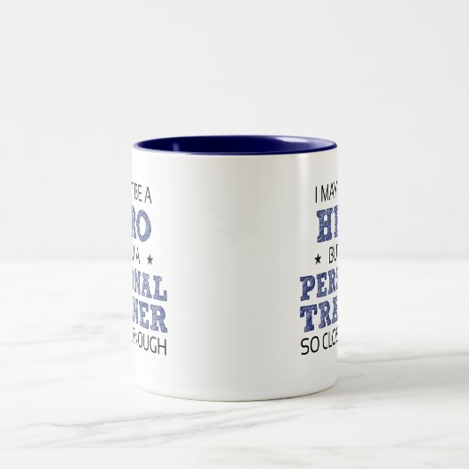 Personal Trainer Spaß Novelty Zweifarbige Tasse (Mittel)