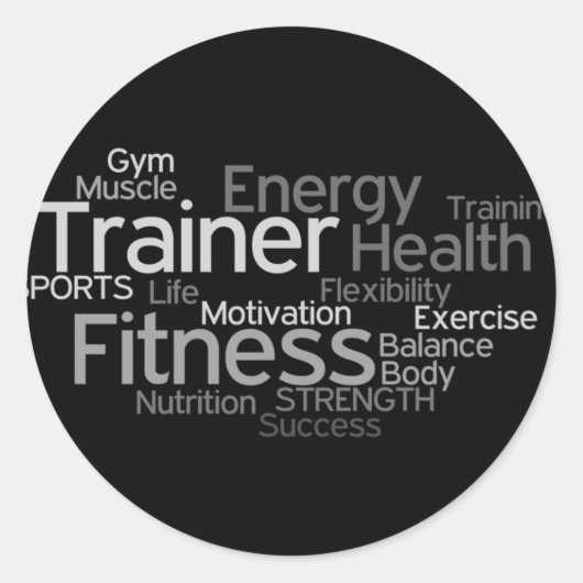 Personal Trainer Sticker (Vorderseite)
