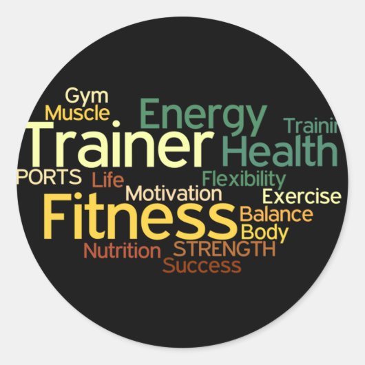 Personal Trainer Sticker (Vorderseite)