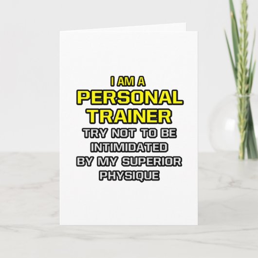 Personal Trainer...Superior Physique Karte (Vorderseite)