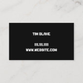 Personal Trainer Trainer Trainer Gym Fitness Visitenkarte (Rückseite)