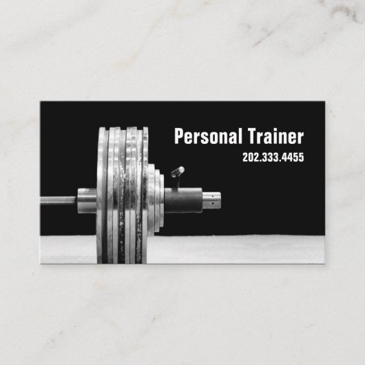 Personal Trainer, Trainer-Visitenkarte Visitenkarte (Vorderseite)