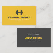 Personal Trainer Training Gym Fitness Business Visitenkarte (Vorne/Hinten)