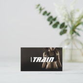Personal Trainer Training Gym Fitness Business Visitenkarte (Stehend Vorderseite)