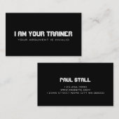 Personal Trainer Training Gym Fitness Business Visitenkarte (Vorne/Hinten)