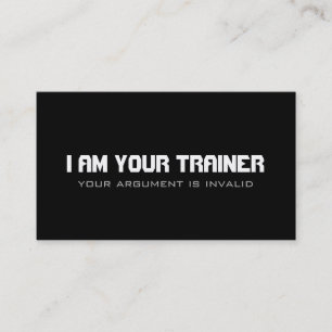 Personal Trainer Training Gym Fitness Business Visitenkarte