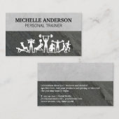 Personal Trainer | Training Workouts Visitenkarte (Vorne/Hinten)