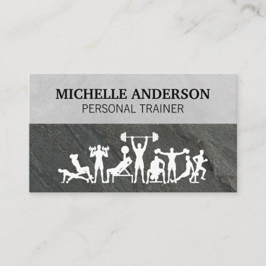 Personal Trainer | Training Workouts Visitenkarte (Vorderseite)