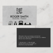 Personal Trainer | Trainingsausrüstung | QR Visitenkarte (Vorne/Hinten)