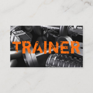 Personal Trainer Übungen Gymnastik Fitness Busine Visitenkarte