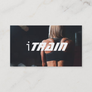 Personal Trainer Übungen Gymnastik Fitness Busine Visitenkarte