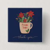 Personal Trainer Vielen Dank zu Weihnachten Button (Vorderseite)