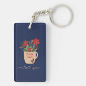 Personal Trainer Vielen Dank zu Weihnachten Schlüsselanhänger (Rückseite)