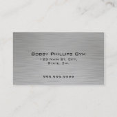 Personal Trainer Visitenkarte (Rückseite)